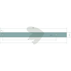 Ristenplog skinne nr.3, venstre, pålitelig og robust for pløying.