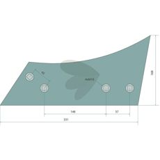 Vendeskivebryst 3450524, en pålitelig del for landbruksmaskiner.