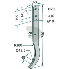 Skaft 4653600, perfekt for forskjellige typer håndverktøy, kvalitet og holdbarhet.