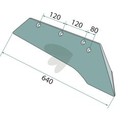 Belagt skjær venstre, designet for holdbarhet og effektivitet.