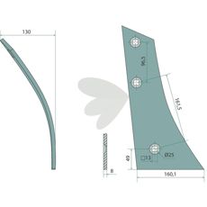 Vendeskivebryst 27002201, ideelt for all slags jordbruk.