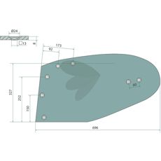 27020102 vendeskive venstre, optimal for jordbearbeiding.