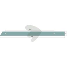 Venstreskinne for gallerplog, nr 2, modell 27590402, designet for eksitasjon.