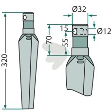 Niemeyer rotorharvtind, perfekt for flere Euroma-applikasjoner.
