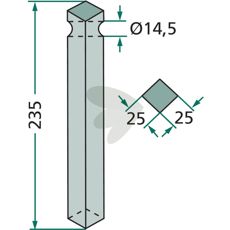 Rotorharvtind 514486 fra Krone, for robust og effektivt arbeid.
