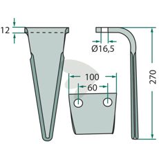 Rotorharvtann Frost og Feraboli, designet for robust og pålitelig ytelse.