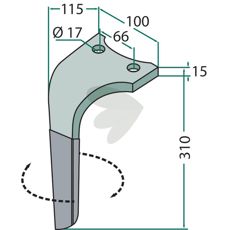 En rotorharvtann fra Rabe og Sauerburger, perfekt for jordbearbeiding og effektiv bruk.