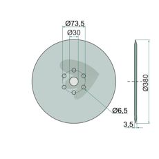 Skivedørk 400840, designet for holdbarhet og effektivitet i arbeid.