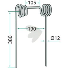 Etterharvspinne Horsch 430507, utmerket for å forberede jordene.