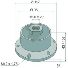 Komplett lagerløsning for 23246700, optimaliserer maskinfunksjonene.