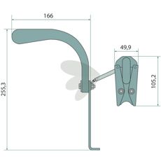 Komplett skraper for Horsch, modell 23247400, fordelaktig bruk.