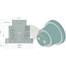 Høykvalitets lager komplett M20 x 2.5 for ulike maskiner innen jordbruk.