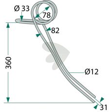 Horsch etterharvpigg 34217502, optimal for effektiv jordbehandling.