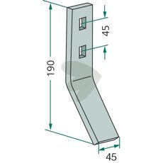 Skrapeplate Horsch, kompatibel med flere maskiner for optimale resultater.