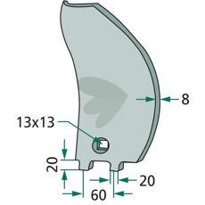 Leddskjær venstre-200062675, holdbart og effektivt for venstresiden.