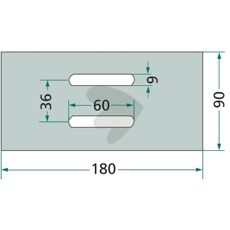 Dutzi avskraper 255038001, ideell for å beskytte maskiner mot slitasje.