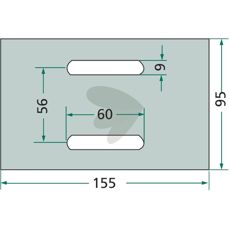 Maschio plastavskraper, modell 26100667, passende for ulike landbruksmaskiner.