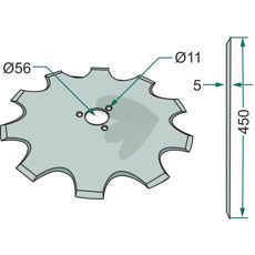 Skiverist Tagget, 15 tenner, gir overlegen jordarbeidseffekt.