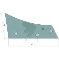 Snu skivebryst venstre - 073273R, for effektiv jordbearbeiding.