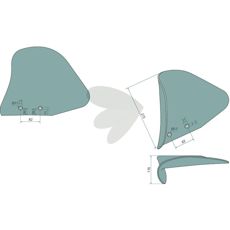 Vendeskive høyre, artikkel 076812R, ideell for bygge- og anleggsmaskiner.