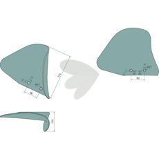 Vendeskive venstre 076813R som gjør ditt arbeid i felt effektivt.