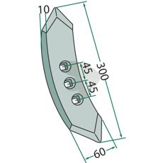 Forsterket skjær, designet for tøffe arbeidsforhold og økt holdbarhet.
