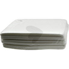 Jurfille i hvitt, pakke med 50 stykker, perfekt for rengjøring og vedlikehold.