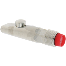 Rustfri stål nippel, 78 mm lang, egnet for robuste og holdbare applikasjoner.