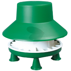 Hønsefôrautomat med lokk, 6 kg, praktisk og holdbar for fôr.