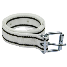 Hvitt markeringsbånd i størrelse 900 x 40 mm, ideelt for merking av områder.