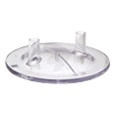 Transparent lokk til melkebøtte av polykarbonat for holdbar lagring.