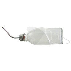 Glassflaske for kaniner, rommer 500ml, perfekt for dyrefôr.