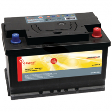 Batteri 12V 74Ah, pålitelig strømforsyning for landbruksmaskiner.