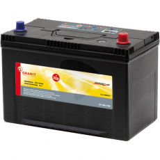 Kompakt 12V batteri, 100Ah, Sokkel B01, for plassbesparende løsninger.