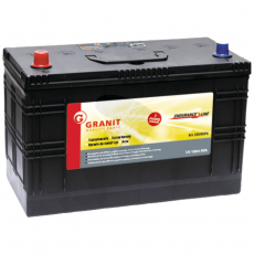 Batteri 12V 105Ah Sokkel B00, lengde 346mm, ideell for landbruksmaskiner.