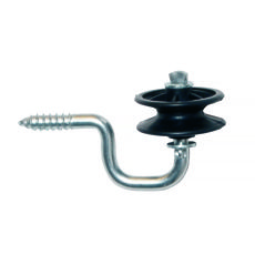 Rull med 4 hjørneisolatorer, robust og brukervennlig.