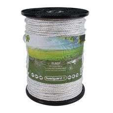 Hvit strømrep 300 m, 5 mm, egnet for forskjellige elektriske installasjoner og reparasjoner.