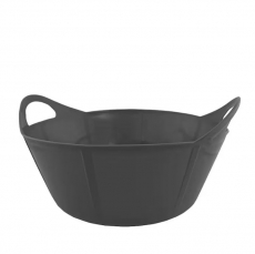 Svart Hansbo Sport vanntrau Flexi med 15 liters kapasitet, ideell for effektiv vanning.