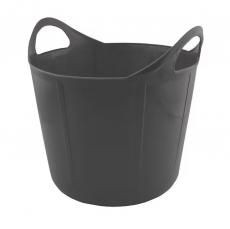 Hansbo Sport vanntrau Flexi i svart, 17 liter, perfekt for å gi vann til dyr.