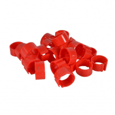 Gaun Hønseringer rød 100stk/pk