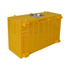 Umontert transportboks i PP-plast fra Willab, ideell for frakt og lagring.