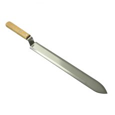 Willab avdekkingskniv med flat knivegg for skånsom honningshåndtering.