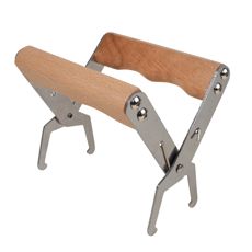 Rustfri ramløfter/kaktang i tre, praktisk for birøkt.