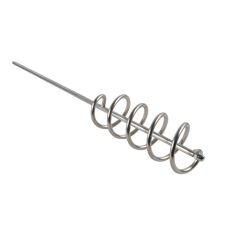 Spiralformet omrører i rustfritt fra Willab, ideell for boremaskiner.