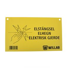 Klassisk advarselsskilt for sikkerhet ved vei- og byggearbeidsplasser.