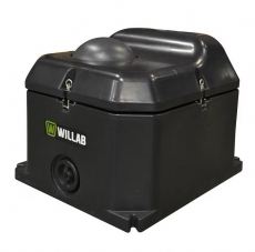 Vanntrau i rustfritt stål, kapasitet 40L, for effektiv vannforsyning.