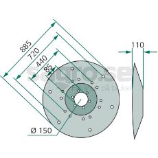 Tallerken - 330600731, konstruert for hardt arbeid og holdbarhet.