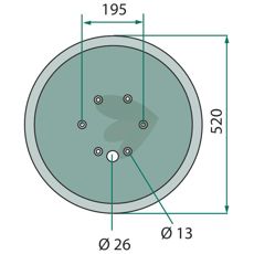 Støtteplate 640058, sikrer effektiv bruk av landbruksmaskiner.