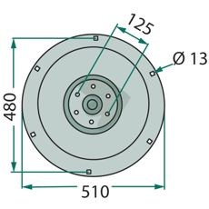 Støtteplate 640062, designet for å motstå tøffe forhold.