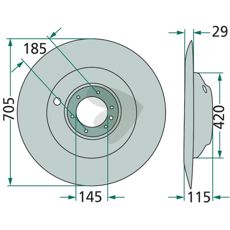 Støtteplate 640069, en holdbar løsning for traktorbruk.